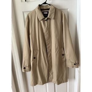 Hunter Original Womens Jacket Premium Water Resistant Coat‎ Buttons Tan Sz Large